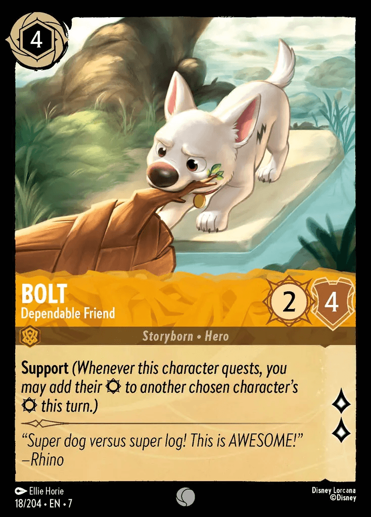 Bolt - Dependable Friend — Archazia's Island Disney Lorcana card by Ellie Horie