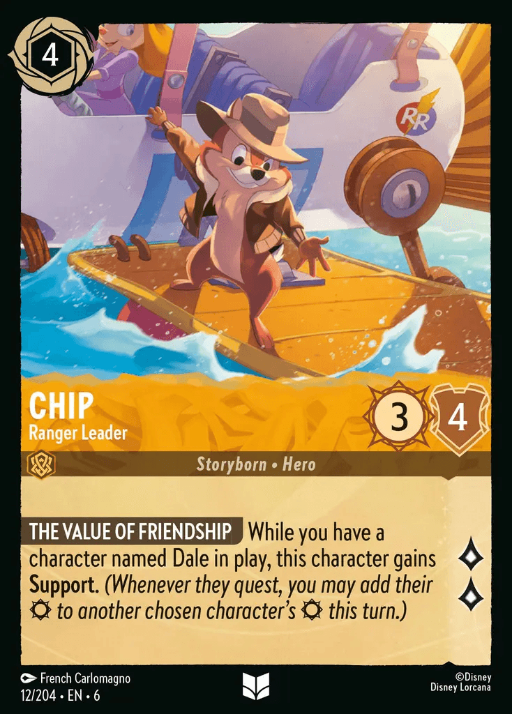 Chip - Ranger Leader — Azurite Sea Disney Lorcana card by French Carlomagno