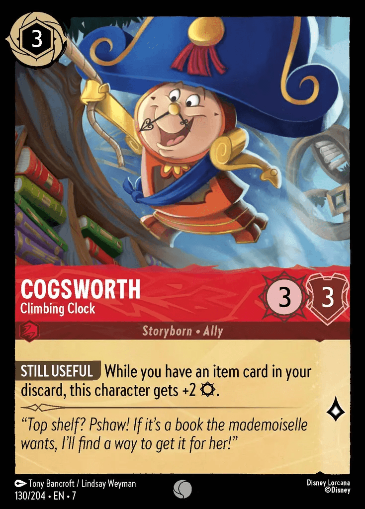 Cogsworth - Climbing Clock — Archazia's Island