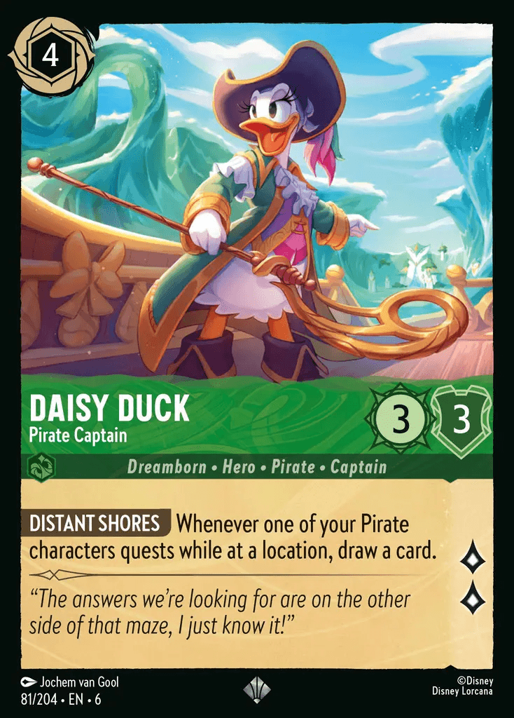 Daisy Duck - Pirate Captain — Azurite Sea