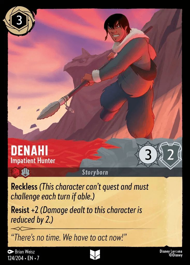 Denahi - Impatient Hunter — Archazia's Island Disney Lorcana card by Brian Weisz