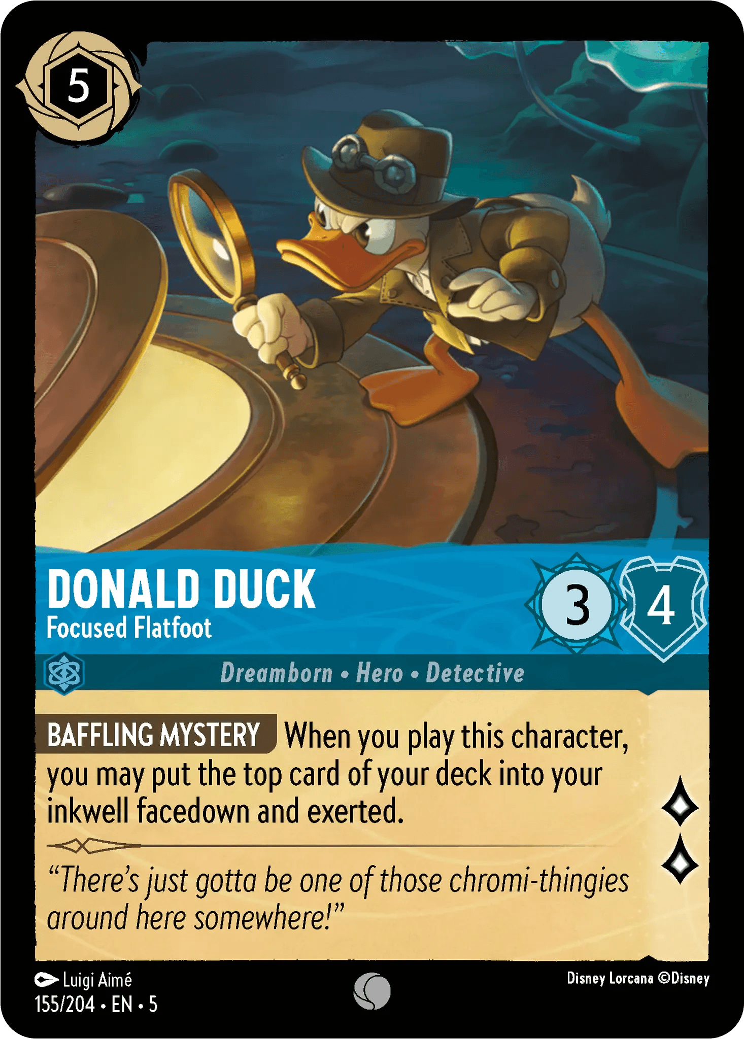 Donald Duck - Focused Flatfoot — Shimmering Skies