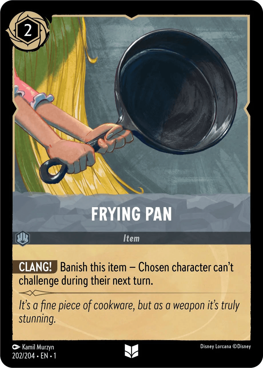 Frying Pan — The First Chapter Disney Lorcana card by Kamil Murzyn