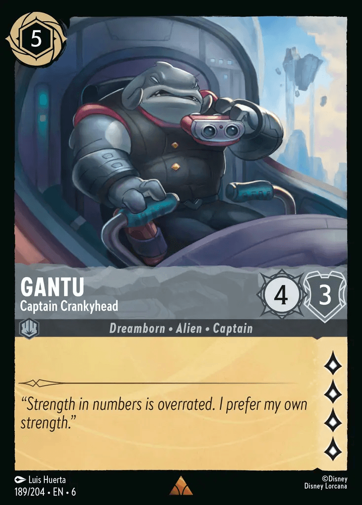 Gantu - Captain Crankyhead — Azurite Sea Disney Lorcana card by Luis Huerta