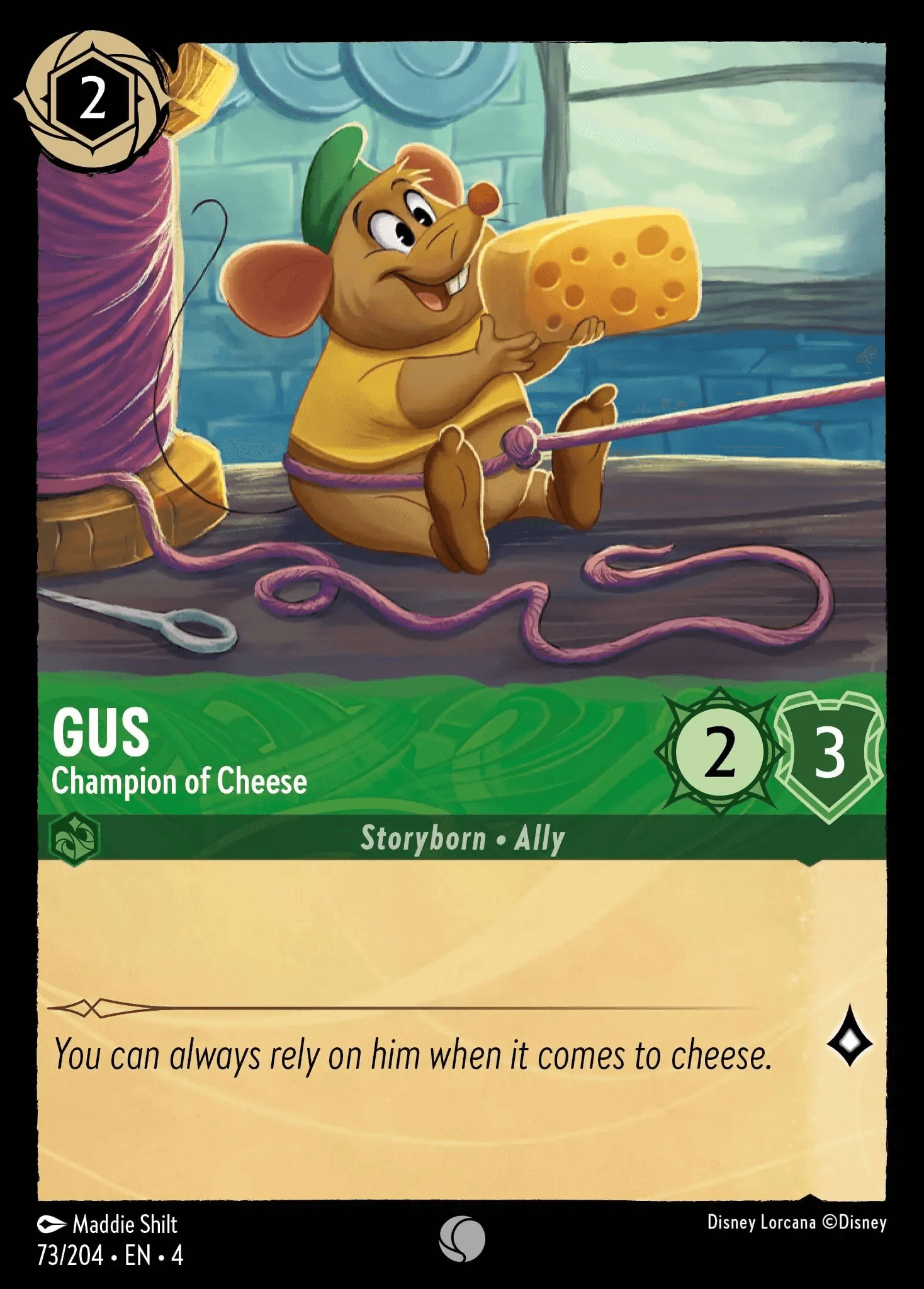 Gus - Champion of Cheese — Ursula's Return