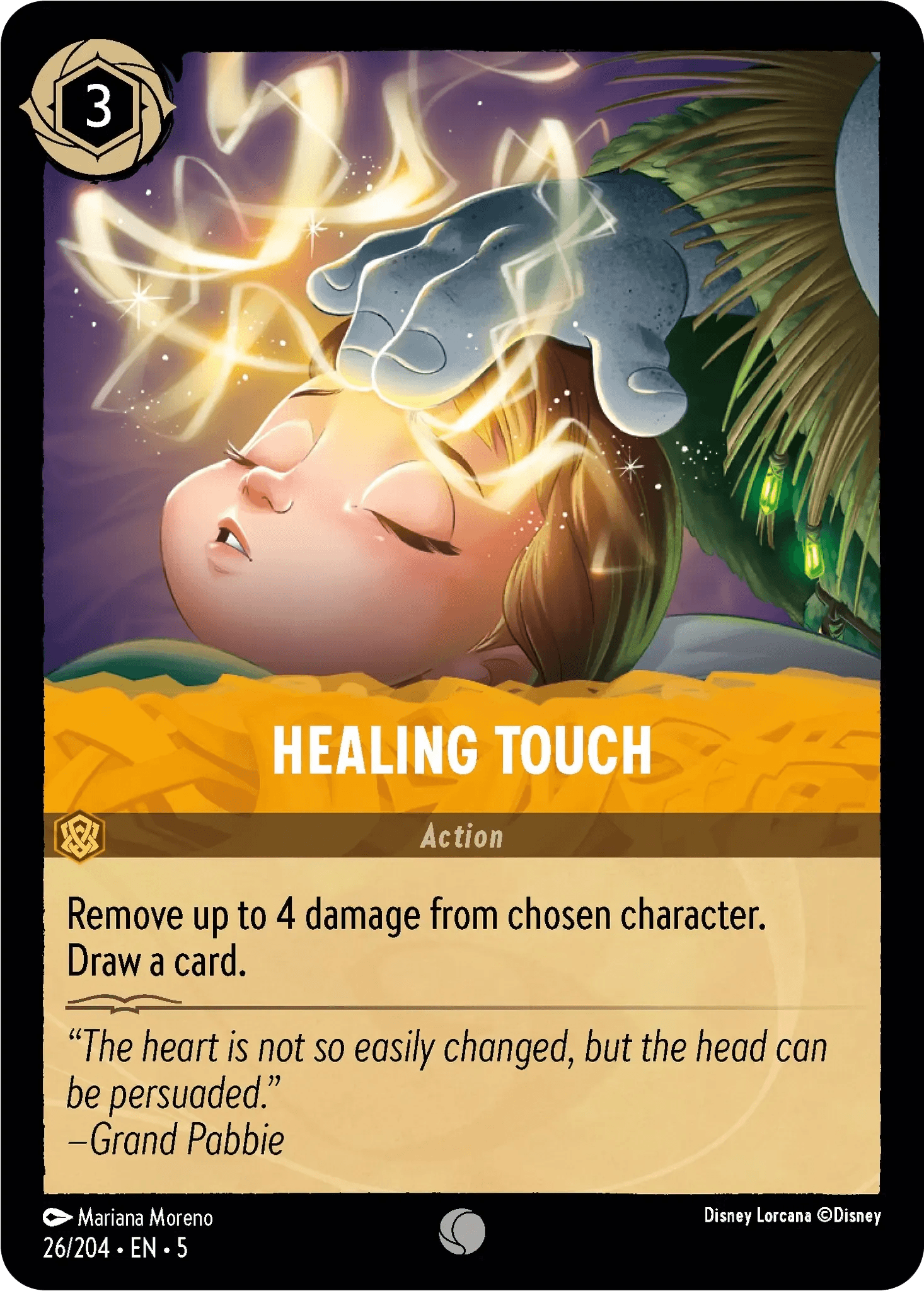Healing Touch — Shimmering Skies Disney Lorcana card by Mariana Moreno