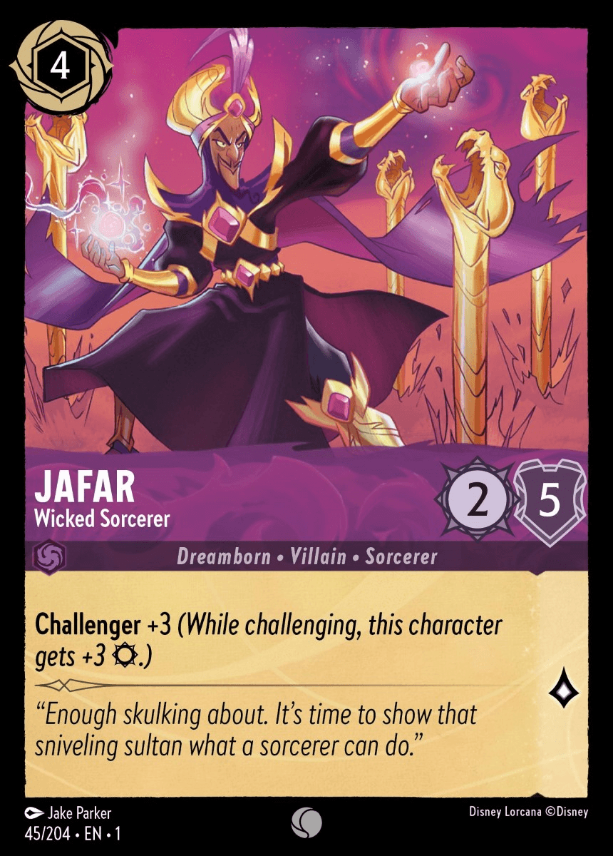 Jafar - Wicked Sorcerer — The First Chapter Disney Lorcana card by Jake Parker