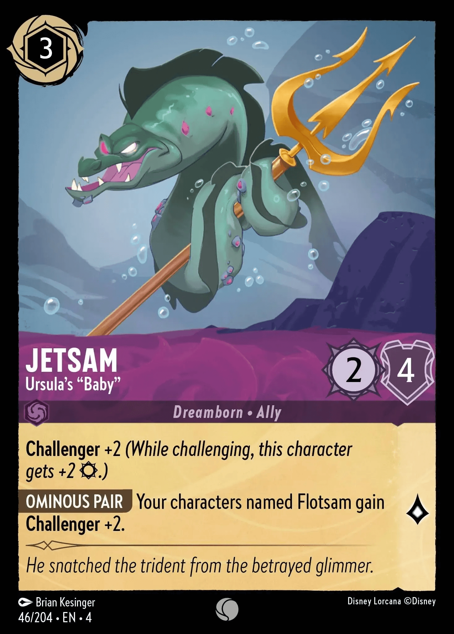 Jetsam - Ursula's "Baby" — Ursula's Return Disney Lorcana card by Brian Kesinger