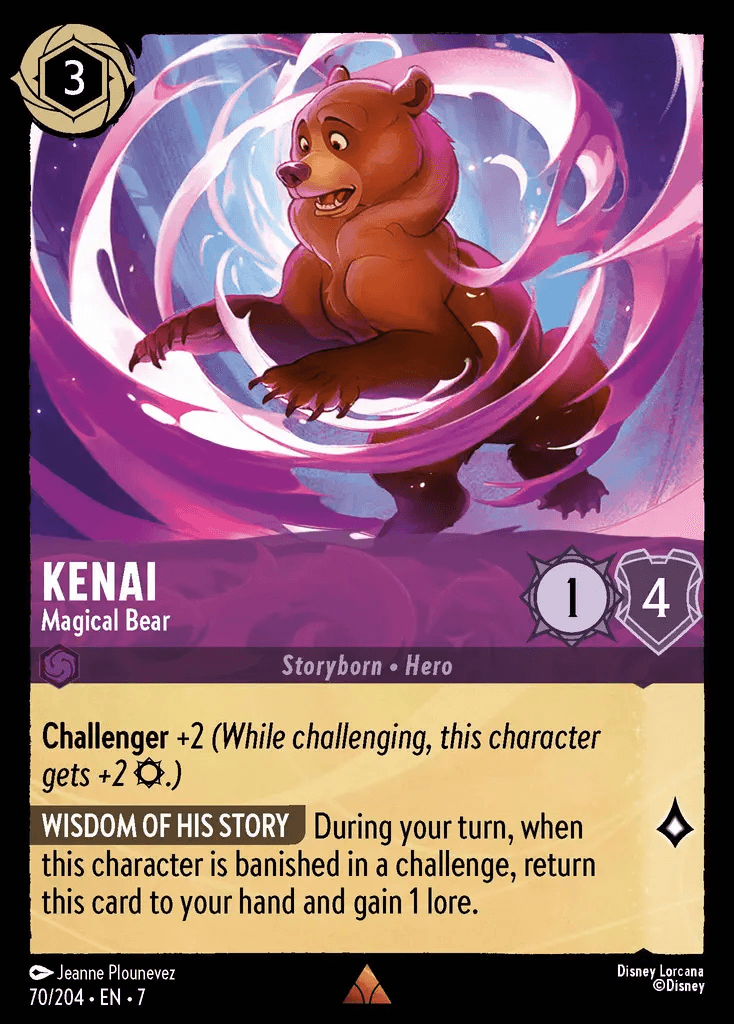Kenai - Magical Bear — Archazia's Island Disney Lorcana card by Jeanne Plounevez