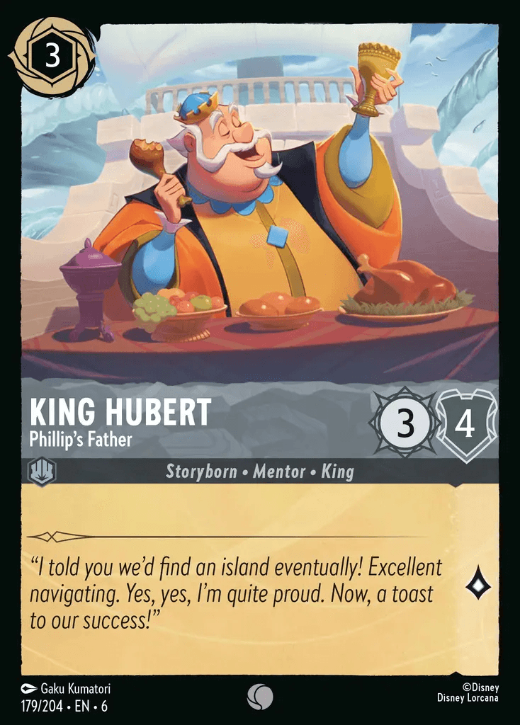 King Hubert - Phillip's Father — Azurite Sea Disney Lorcana card by Gaku Kumatori