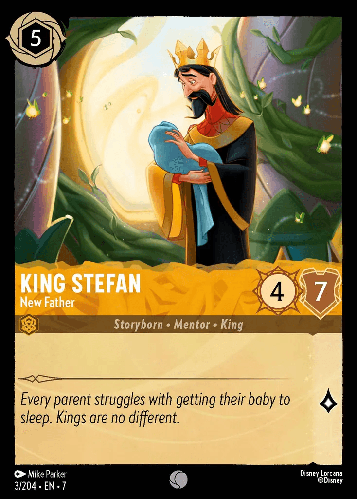 King Stefan - New Father — Archazia's Island Disney Lorcana card by Mike Parker