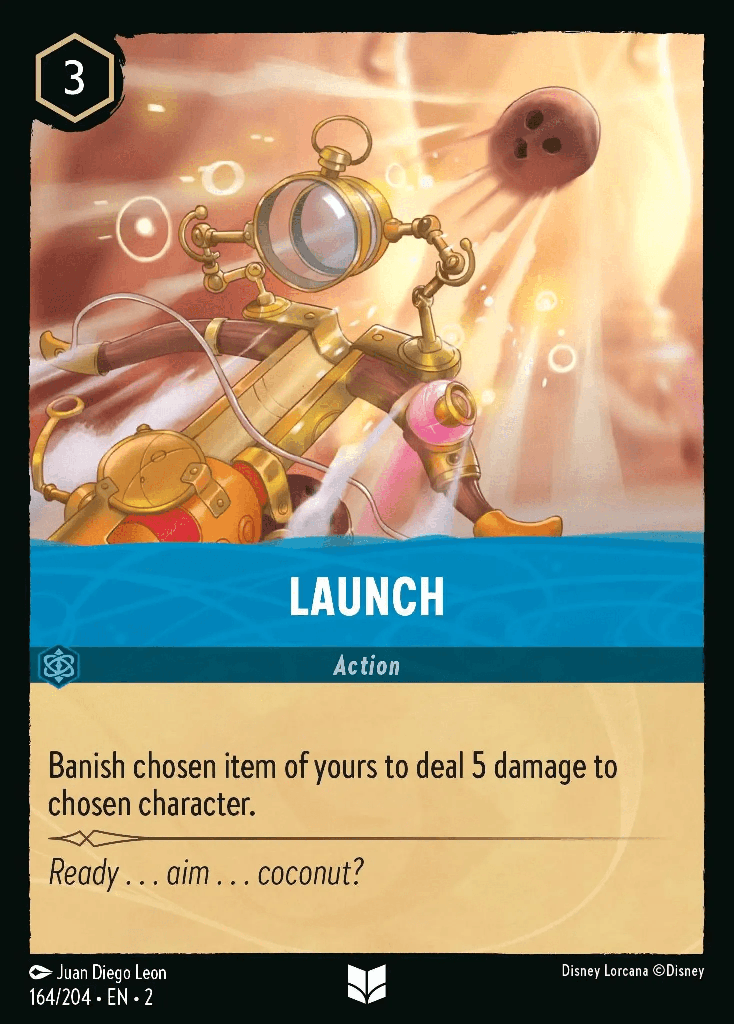 Launch — Rise of the Floodborn Disney Lorcana card by Juan Diego Leon