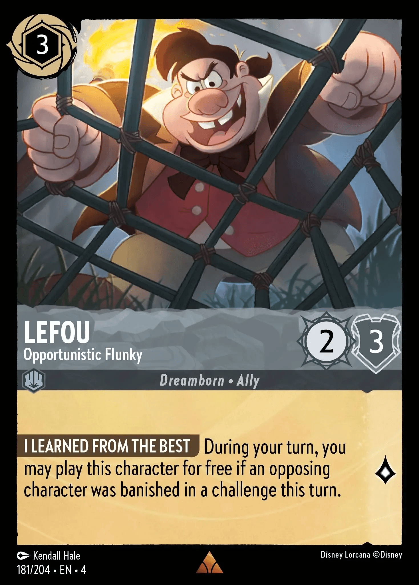 Lefou - Opportunistic Flunky — Ursula's Return Disney Lorcana card by Kendall Hale