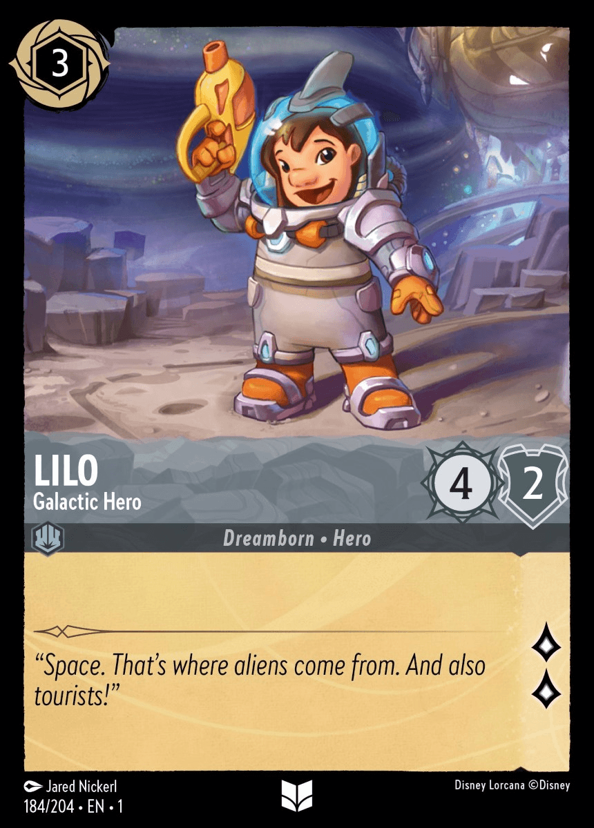 Lilo - Galactic Hero — The First Chapter Disney Lorcana card by Jared Nickerl