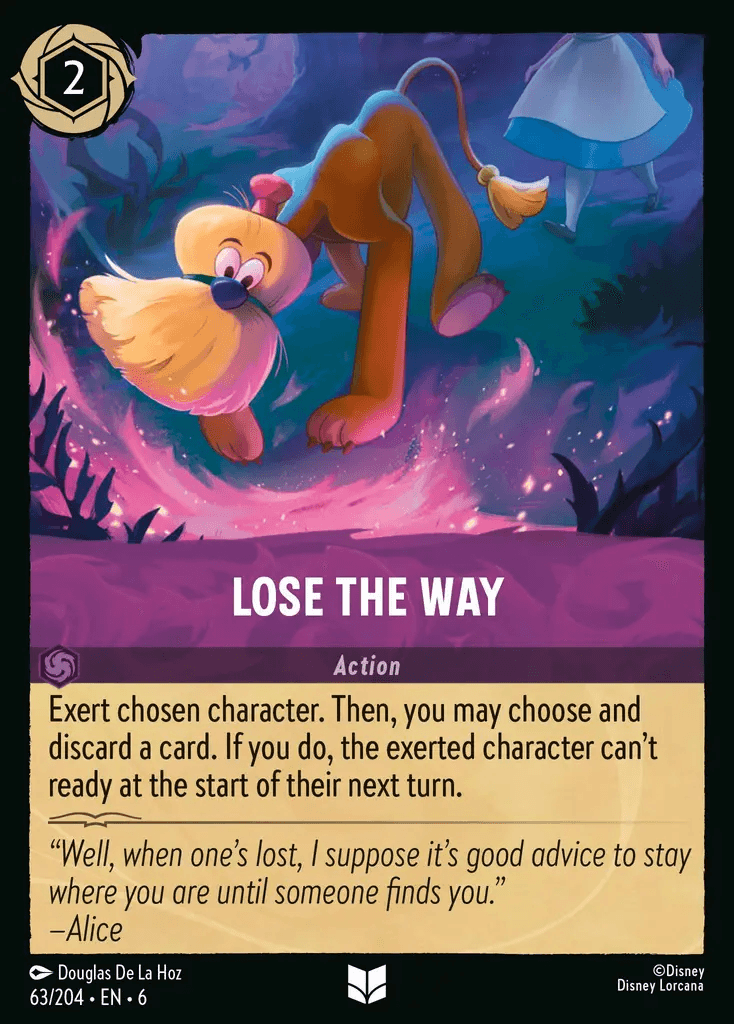Lose the Way — Azurite Sea Disney Lorcana card by Douglas De La Hoz