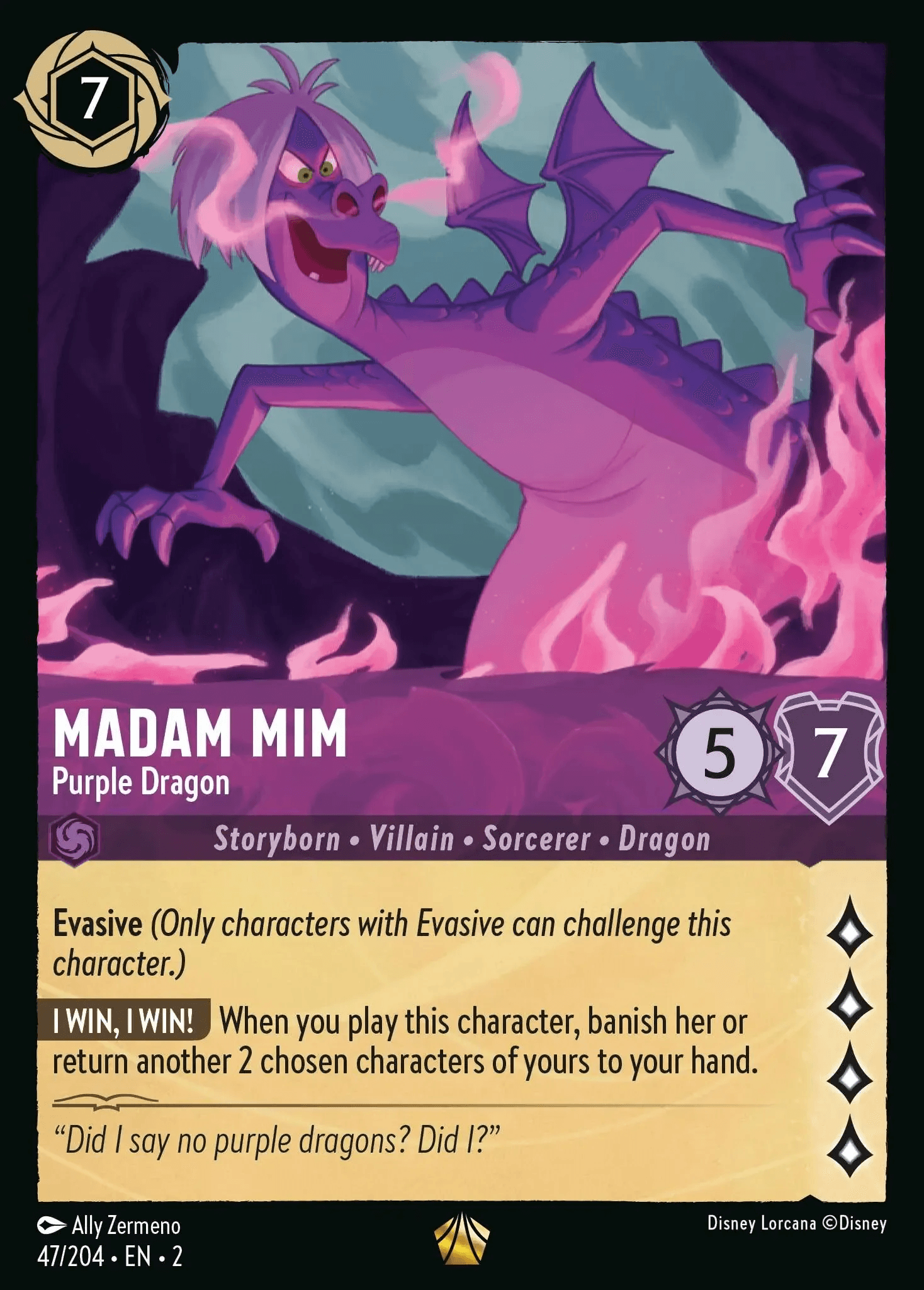 Madam Mim - Purple Dragon — Rise of the Floodborn