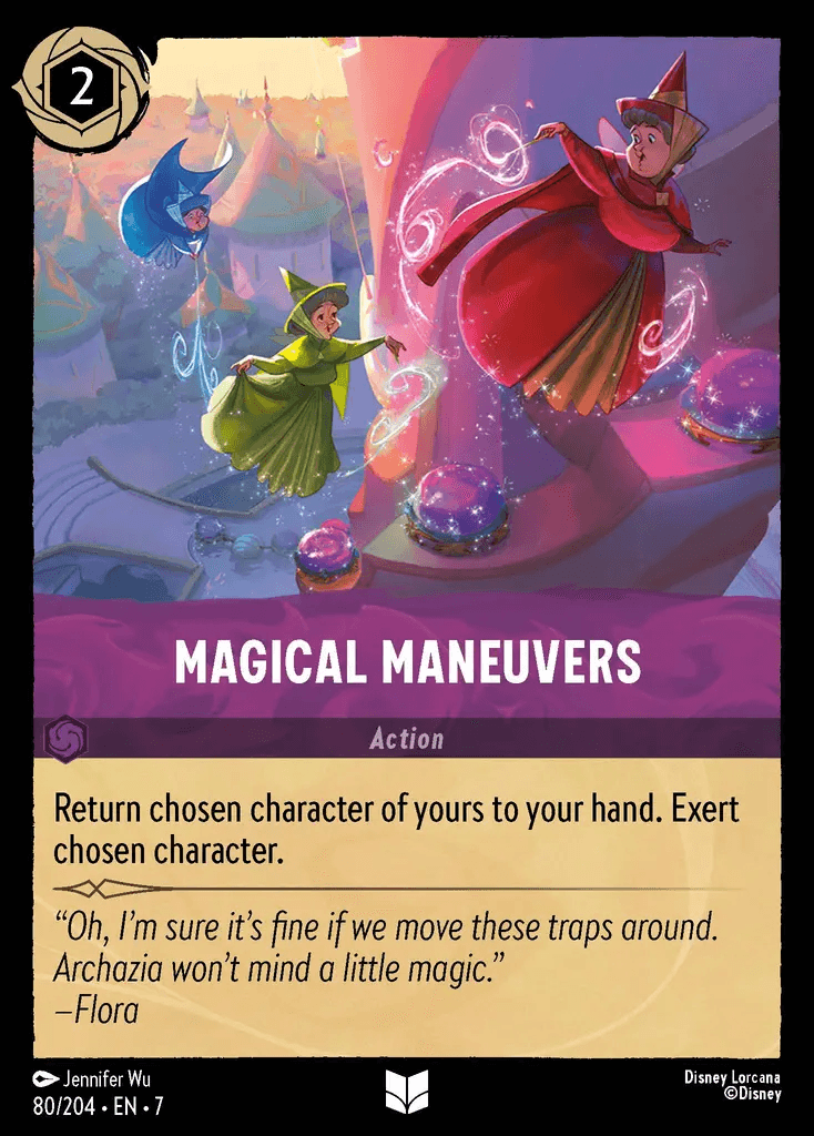 Magical Maneuvers — Archazia's Island Disney Lorcana card by Jennifer Wu