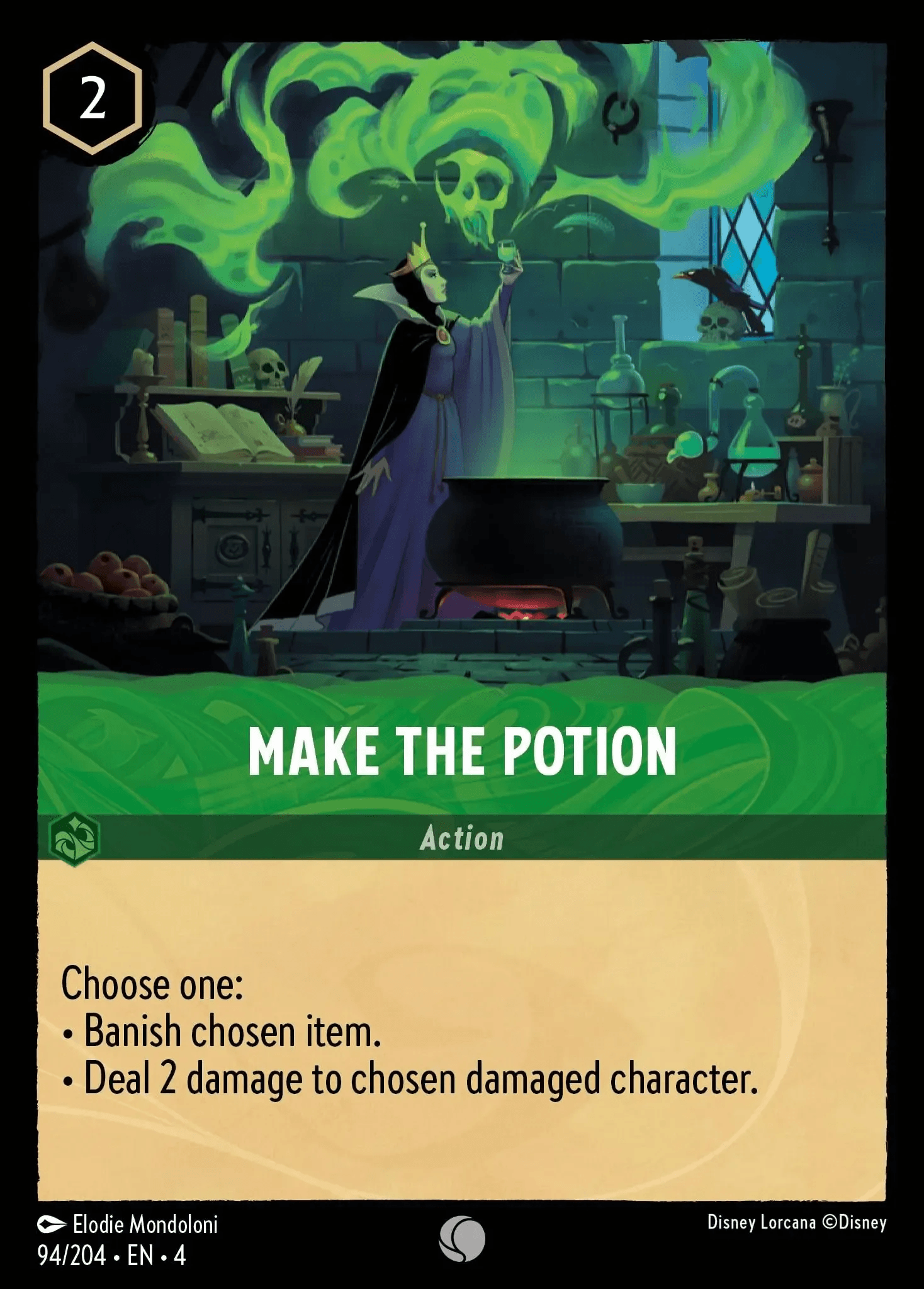 Make the Potion — Ursula's Return Disney Lorcana card by Elodie Mondoloni