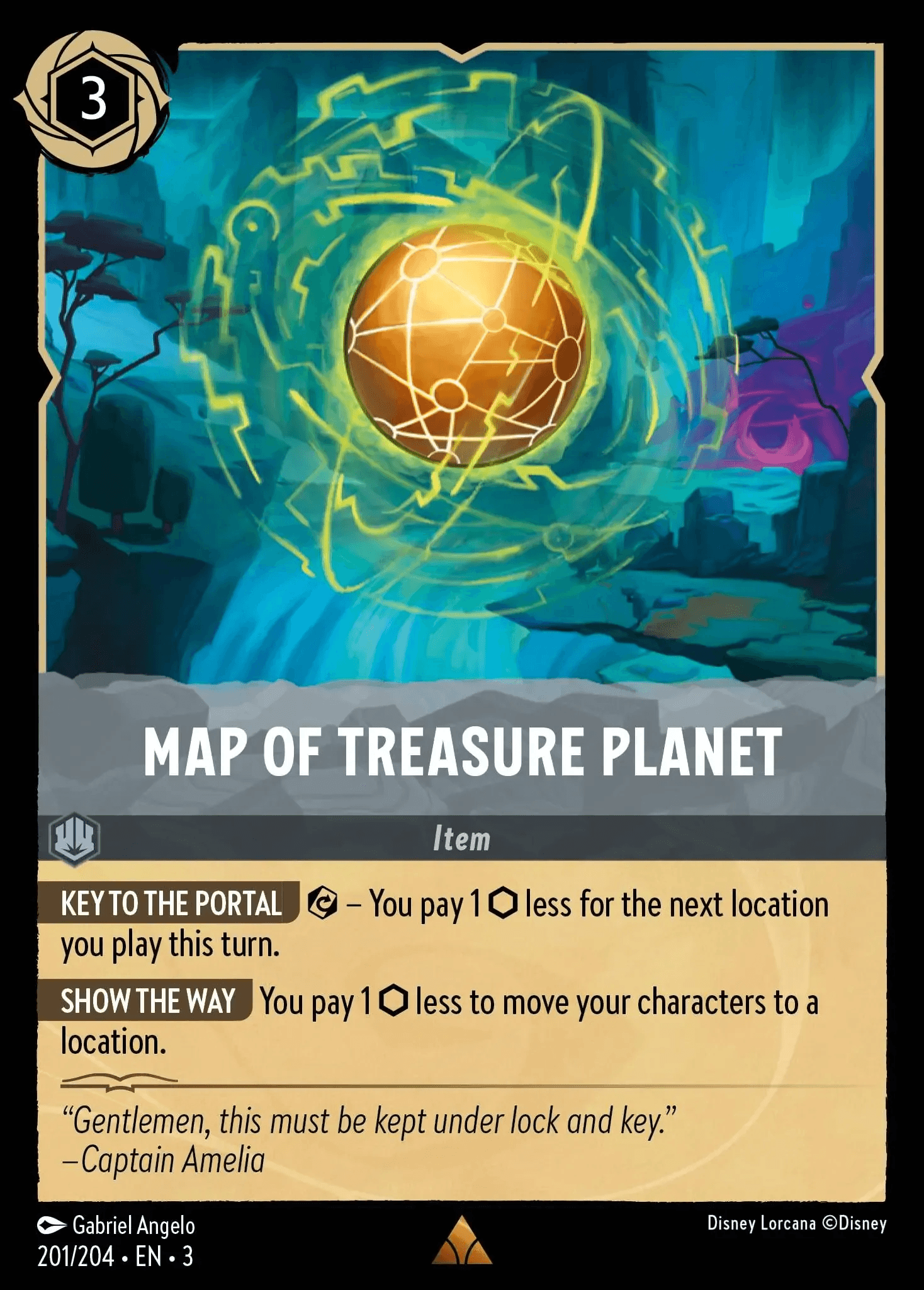 Map of Treasure Planet — Into the Inklands