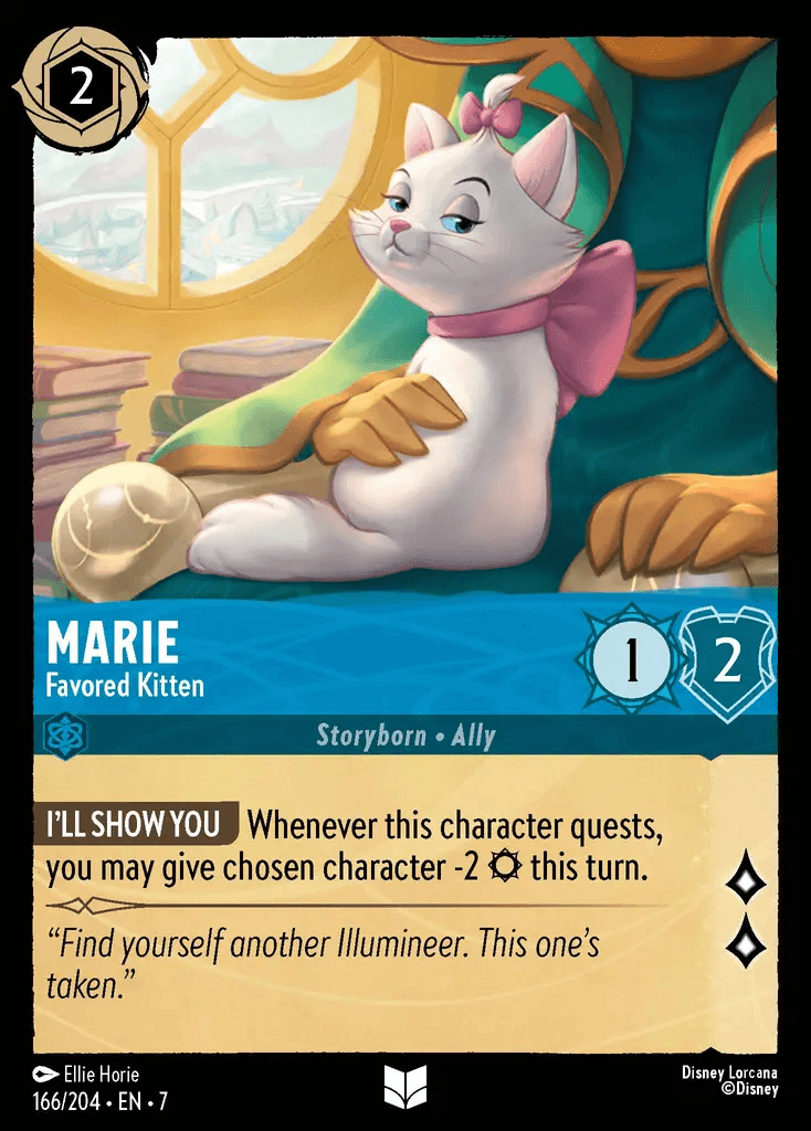 Marie - Favored Kitten — Archazia's Island Disney Lorcana card by Ellie Horie