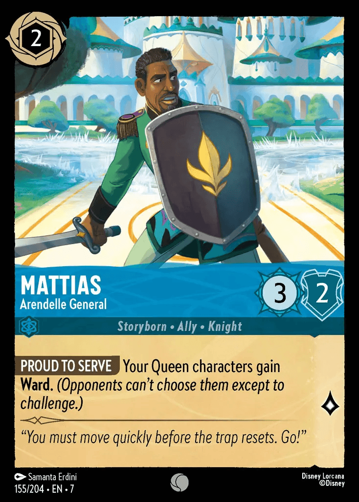 Mattias - Arendelle General — Archazia's Island Disney Lorcana card by Samanta Erdini