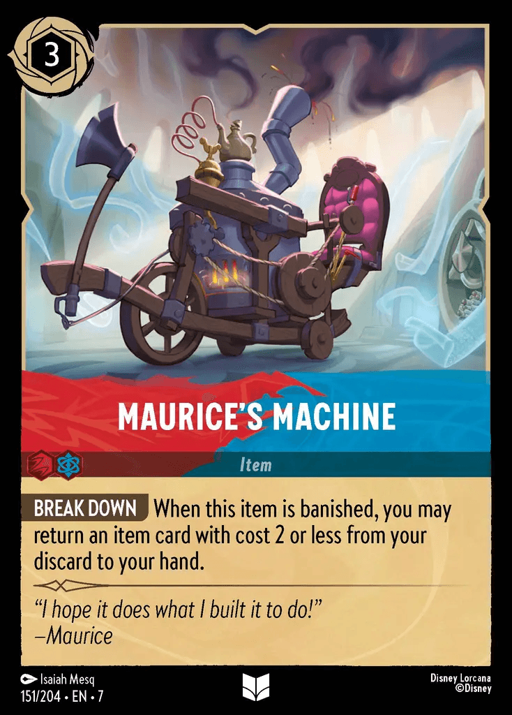 Maurice's Machine — Archazia's Island Disney Lorcana card by Isaiah Mesq