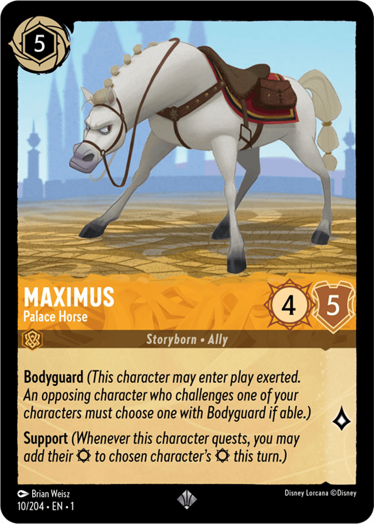 Maximus - Palace Horse — The First Chapter Disney Lorcana card by Brian Weisz