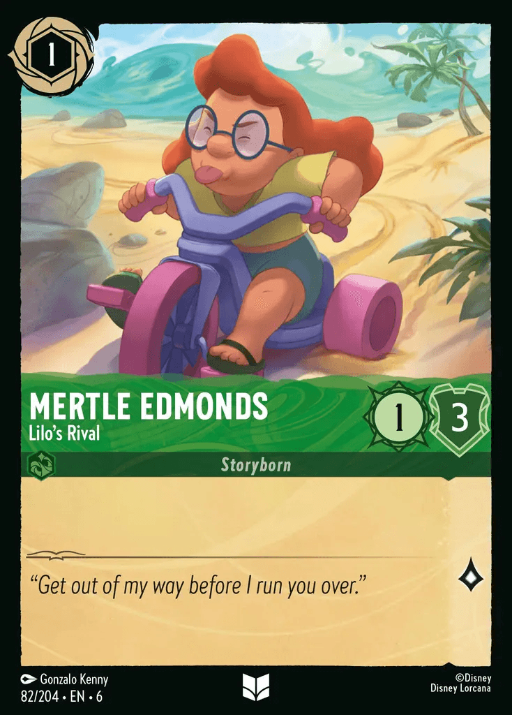 Mertle Edmonds - Lilo's Rival — Azurite Sea Disney Lorcana card by Gonzalo Kenny