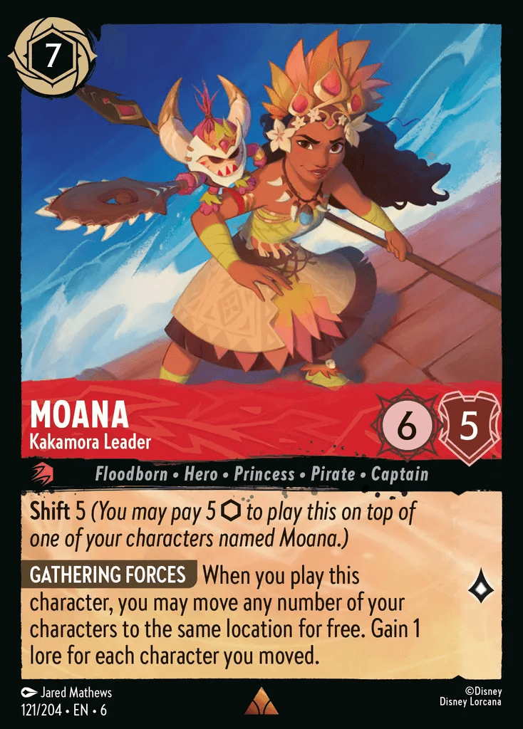 Moana - Kakamora Leader — Azurite Sea Disney Lorcana card by Jared Mathews