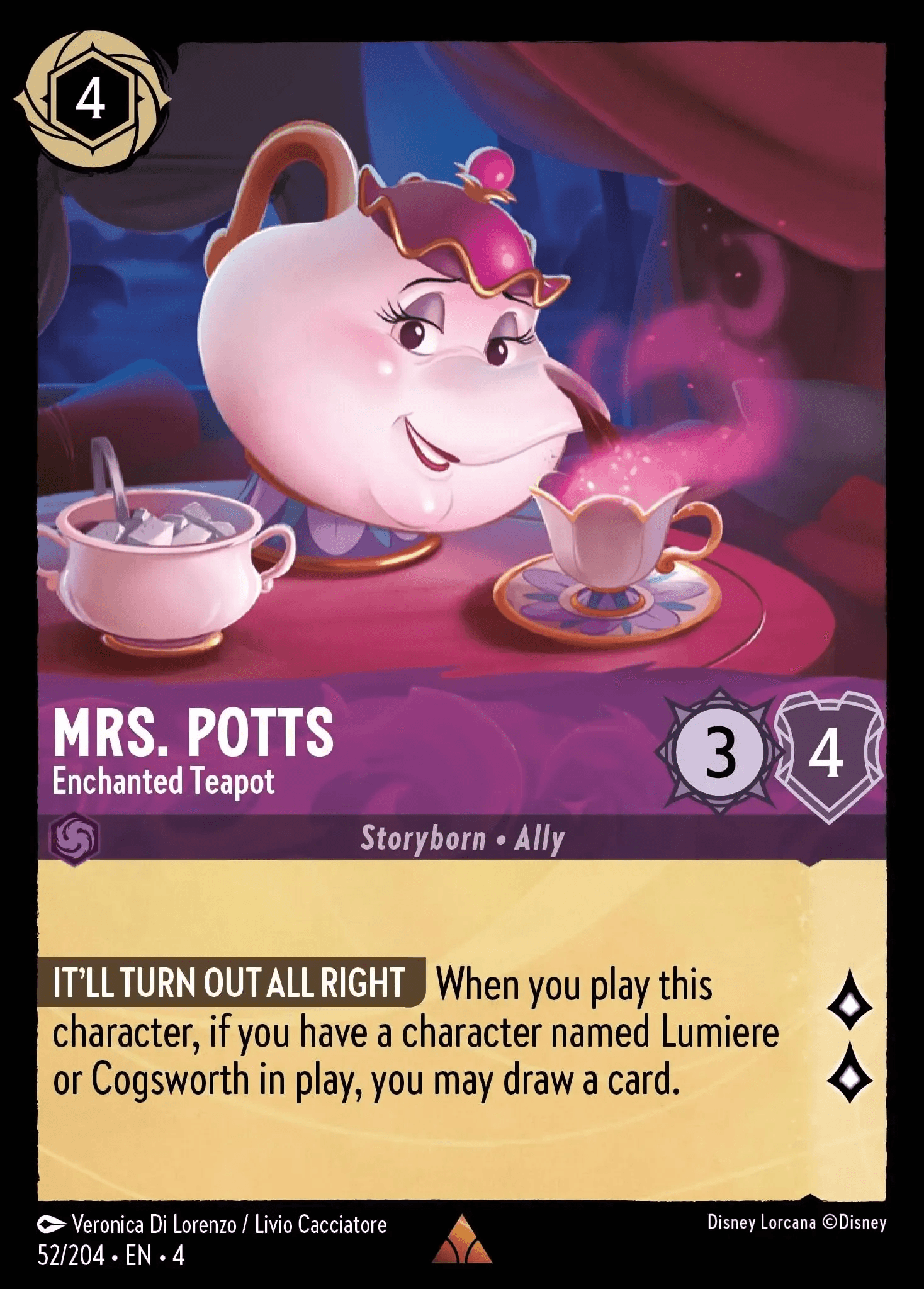 Mrs. Potts - Enchanted Teapot — Ursula's Return