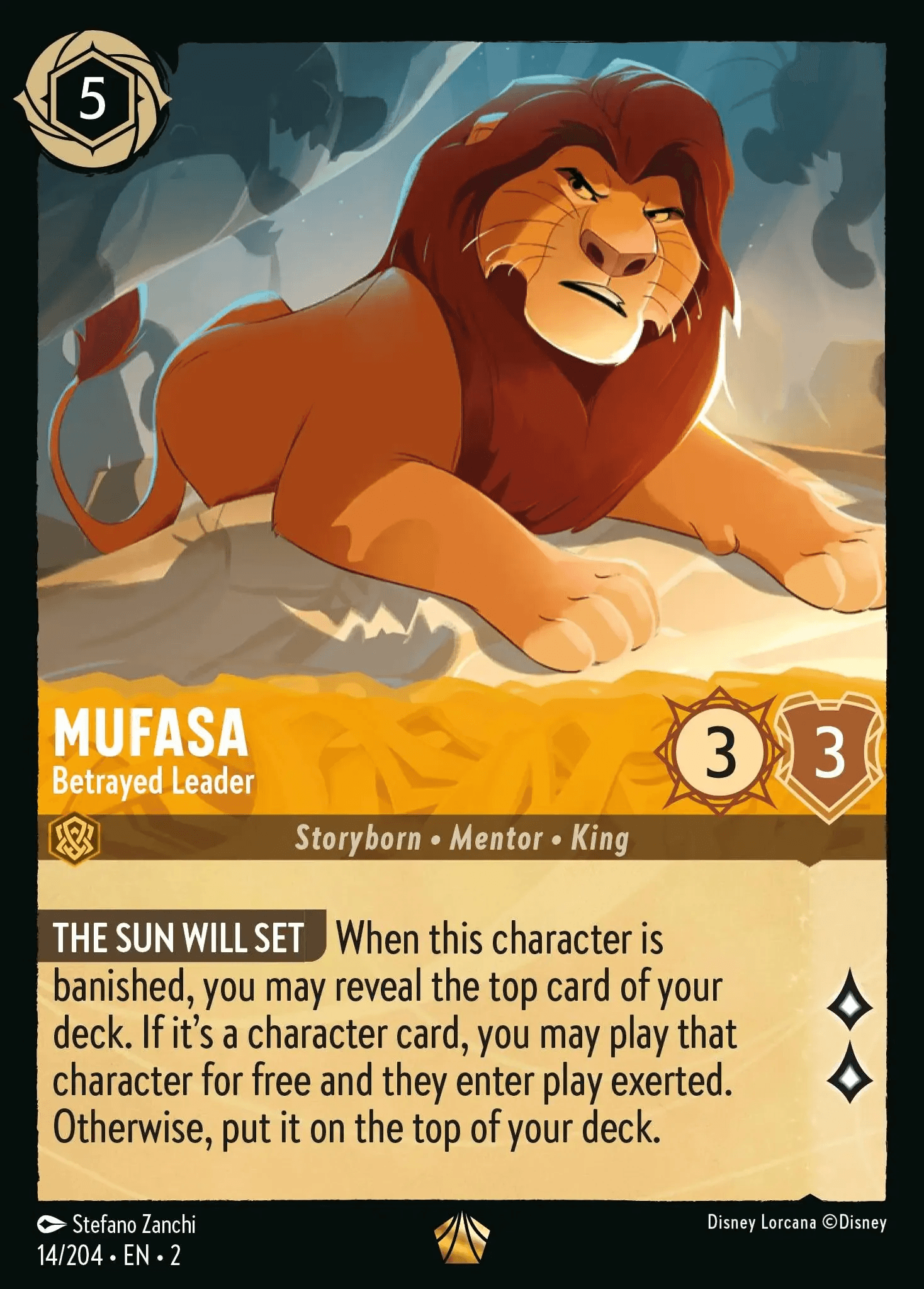Mufasa - Betrayed Leader — Rise of the Floodborn