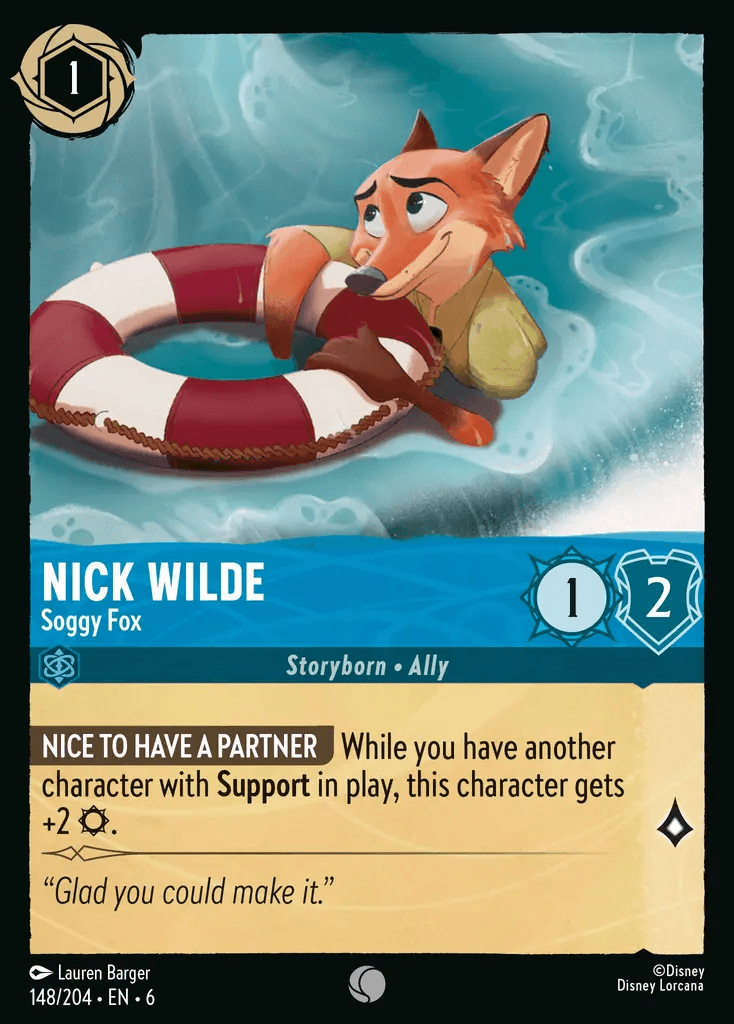 Nick Wilde - Soggy Fox — Azurite Sea