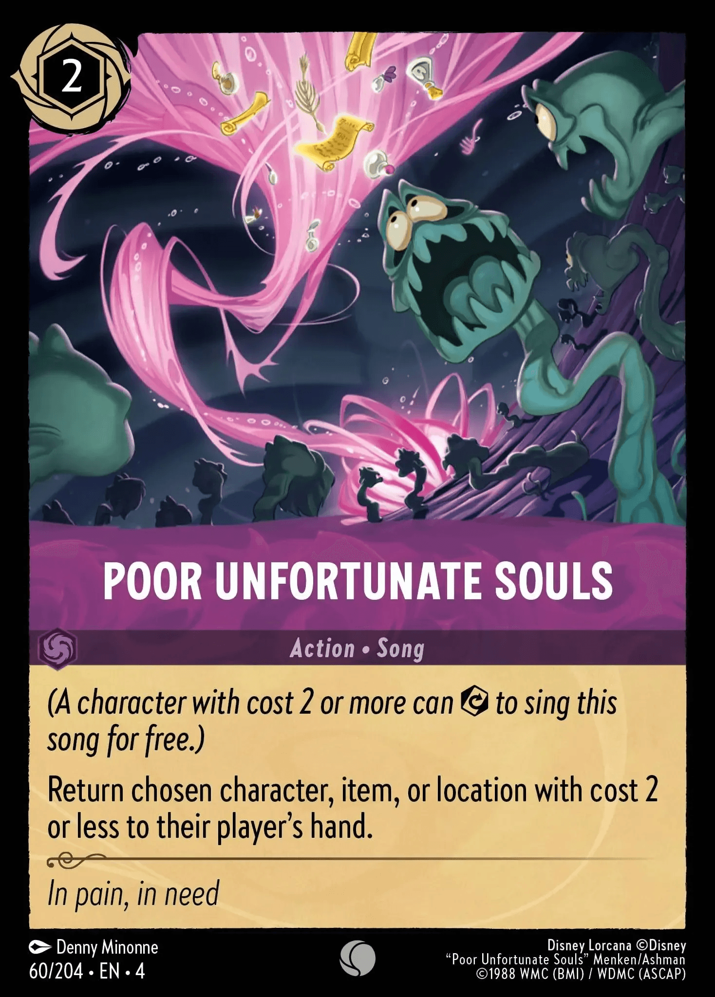 Poor Unfortunate Souls — Ursula's Return Disney Lorcana card by Denny Minonne