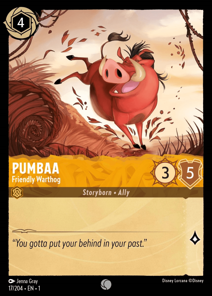Pumbaa - Friendly Warthog — The First Chapter