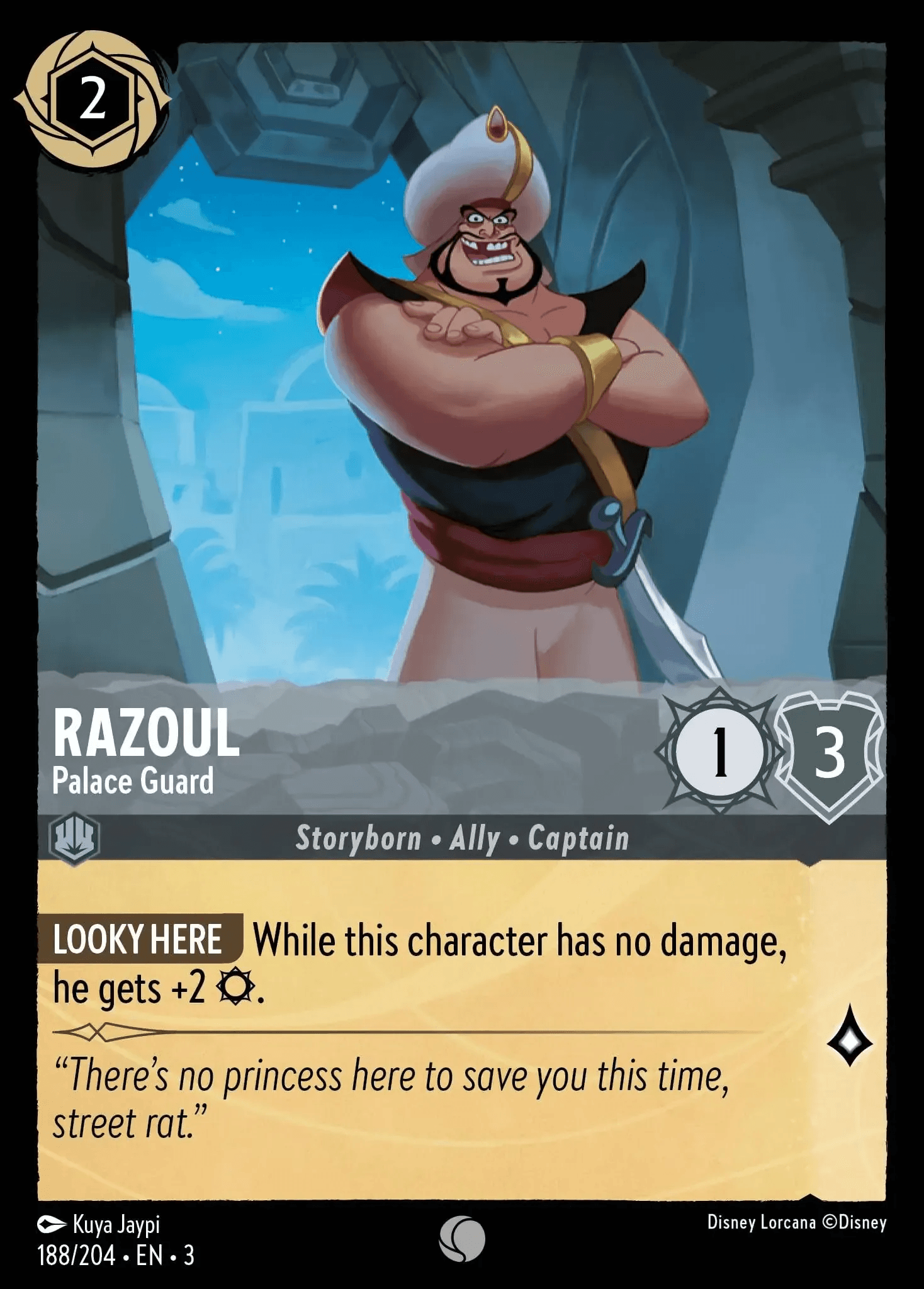 Razoul - Palace Guard — Into the Inklands Disney Lorcana card by Kuya Jaypi