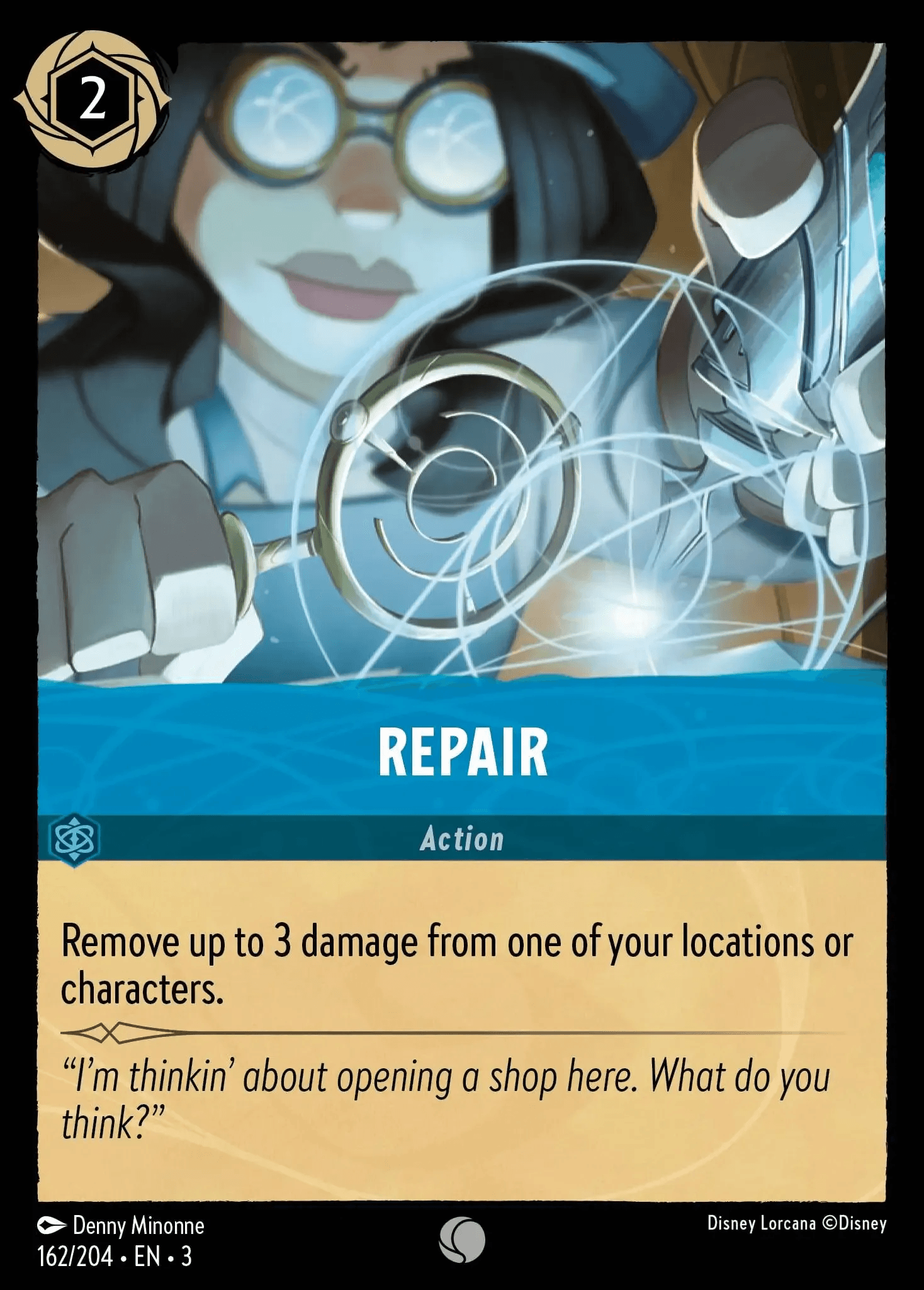 Repair — Into the Inklands Disney Lorcana card by Denny Minonne
