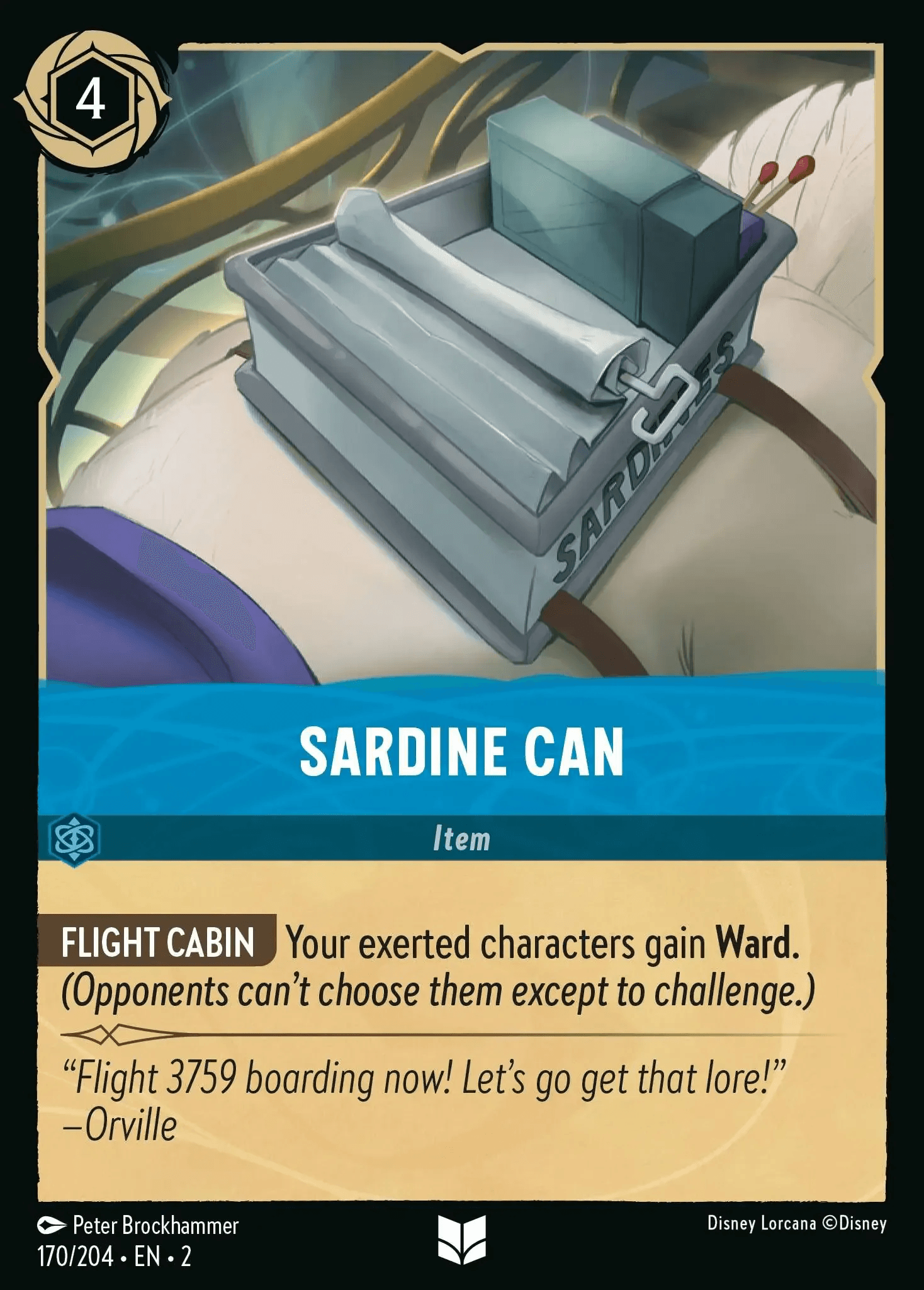Sardine Can — Rise of the Floodborn Disney Lorcana card by Peter Brockhammer