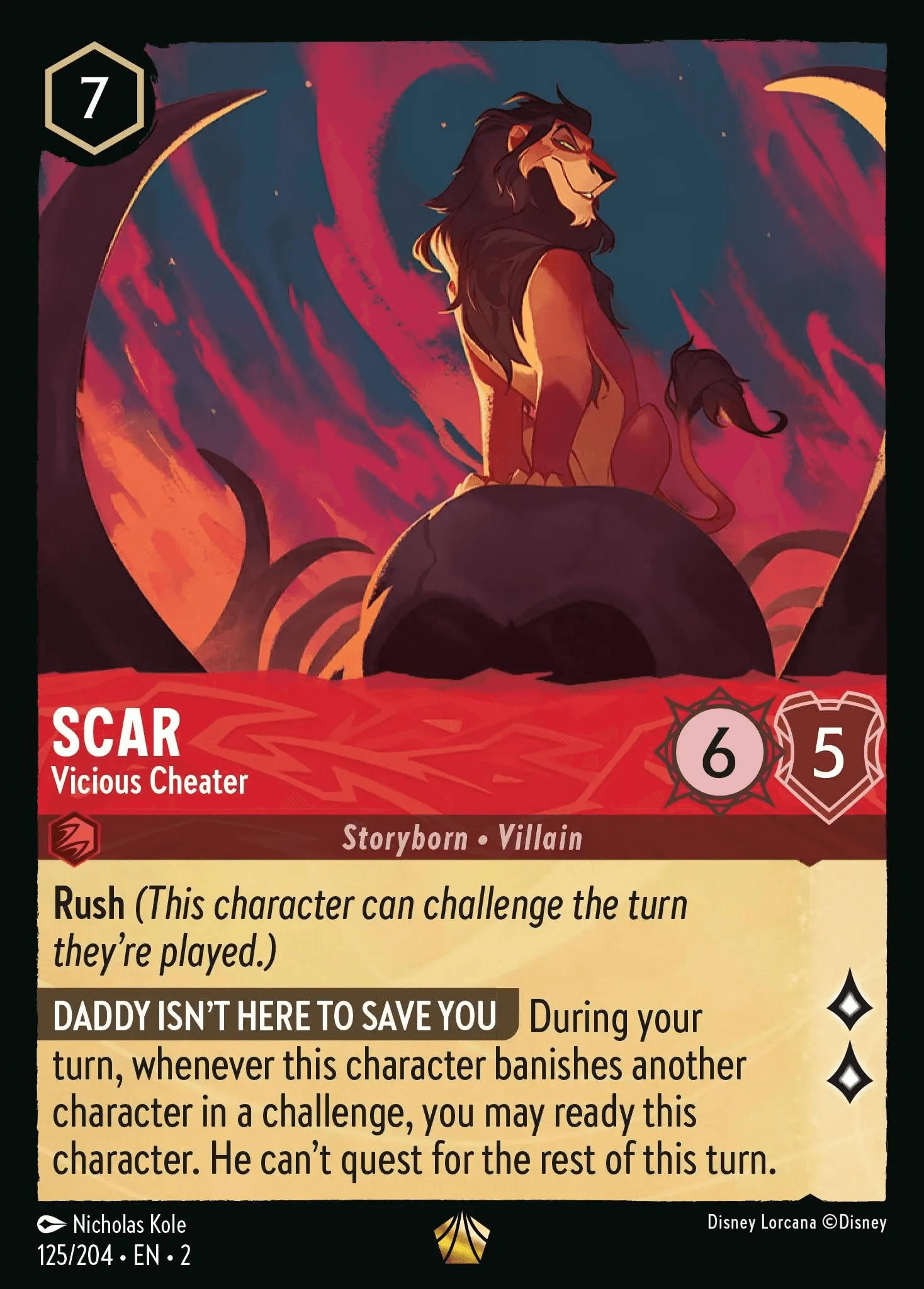 Scar - Vicious Cheater — Rise of the Floodborn