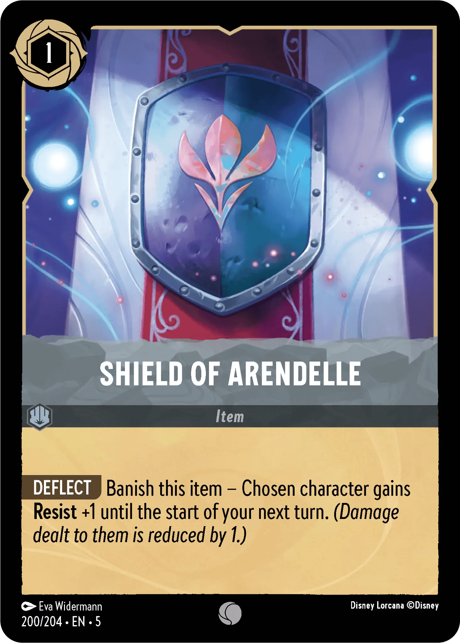 Shield of Arendelle — Shimmering Skies Disney Lorcana card by Eva Widermann