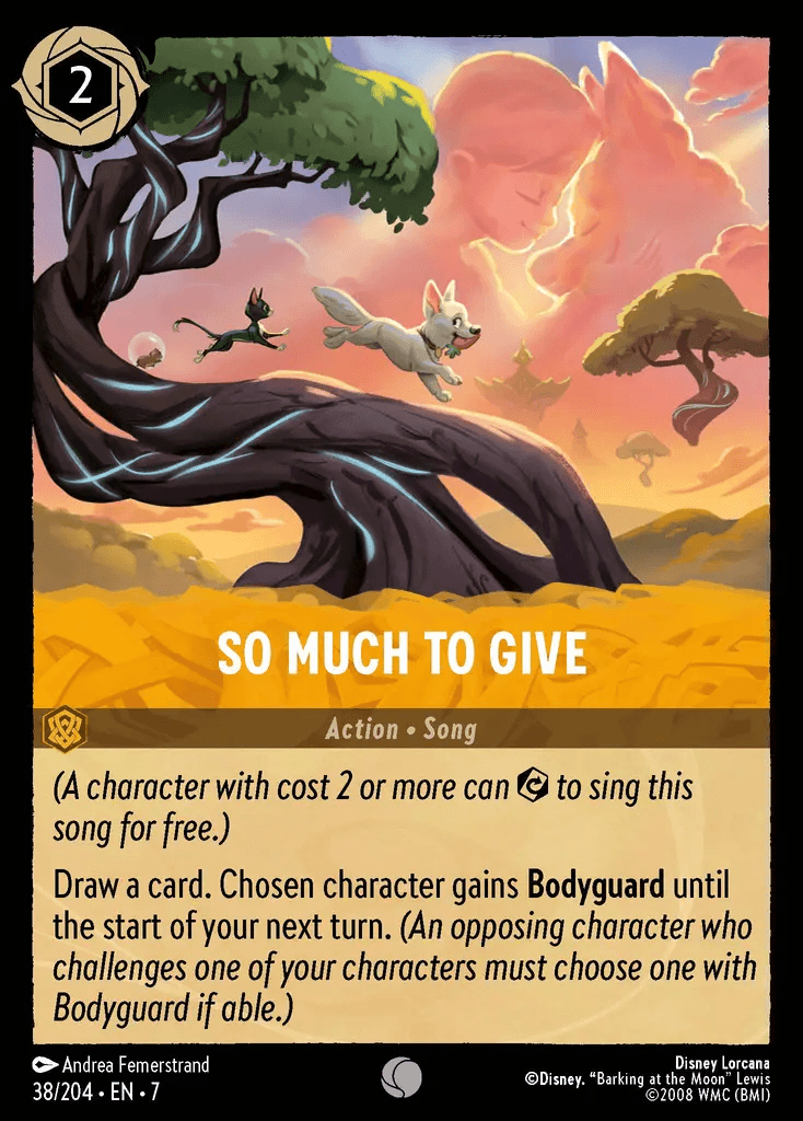 So Much To Give — Archazia's Island Disney Lorcana card by Andrea Femerstrand