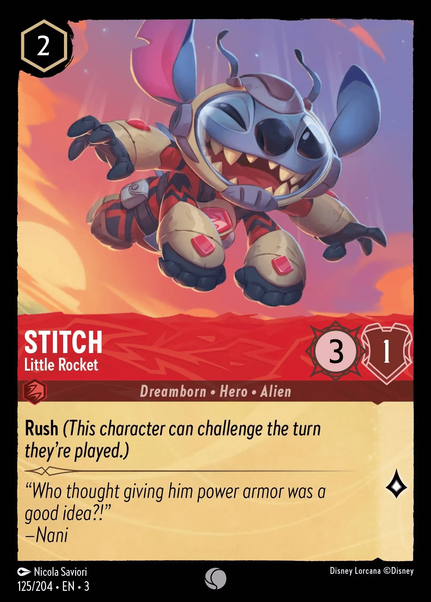 Stitch - Little Rocket — Into the Inklands