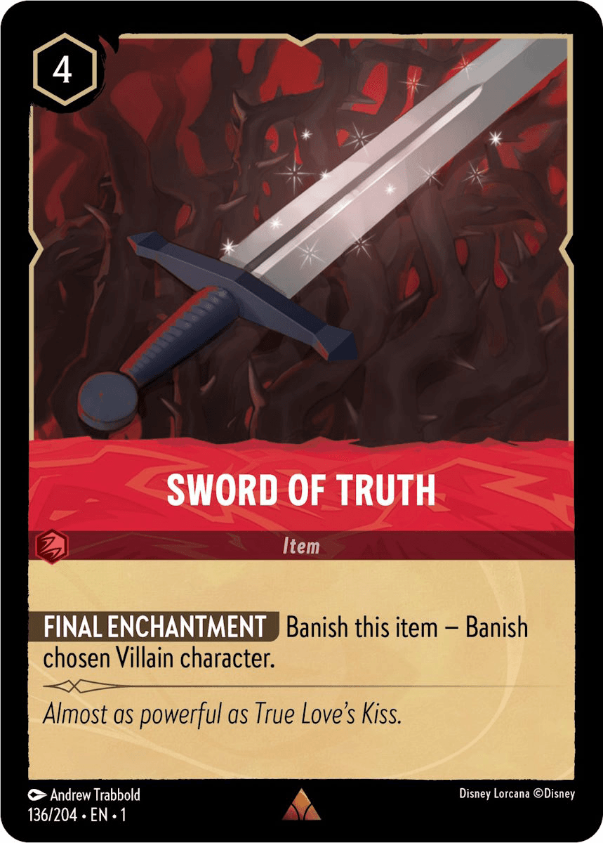 Sword Of Truth — The First Chapter Disney Lorcana card by Andrew Trabbold