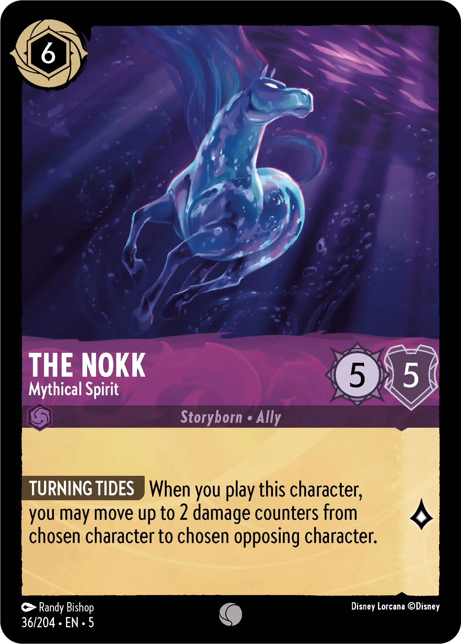 The Nokk - Mythical Spirit — Shimmering Skies Disney Lorcana card by Randy Bishop