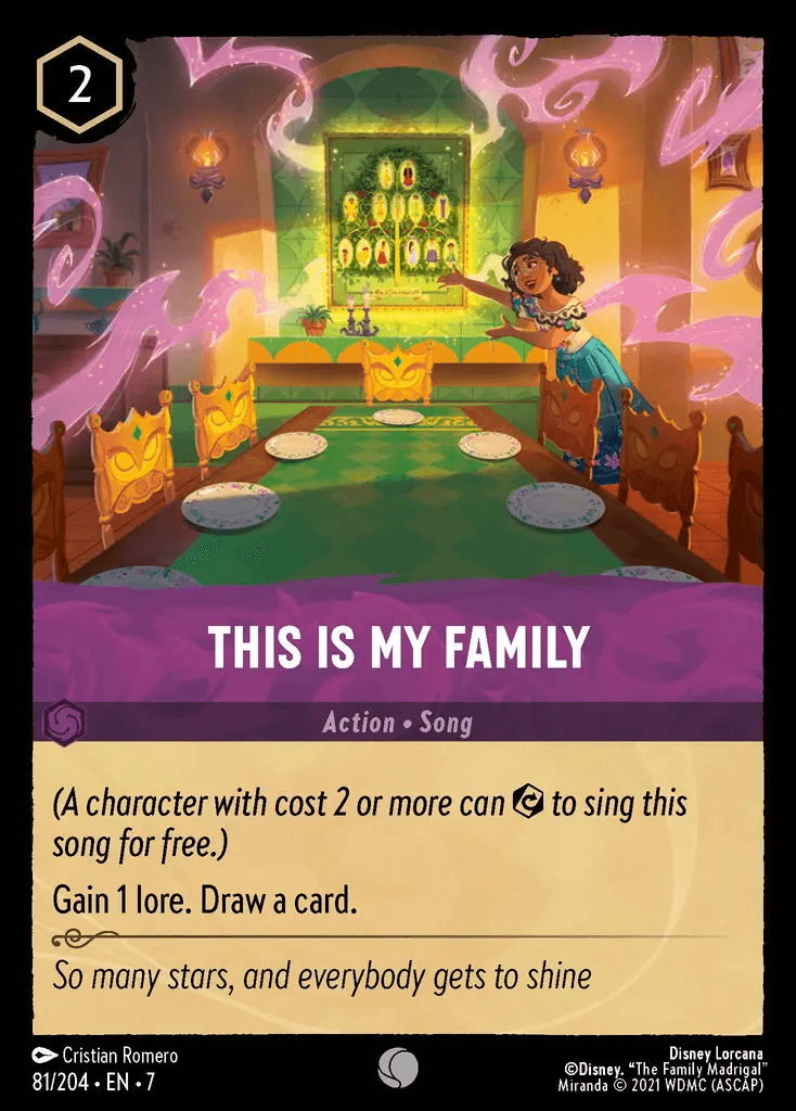 This Is My Family — Archazia's Island Disney Lorcana card by Cristian Romero