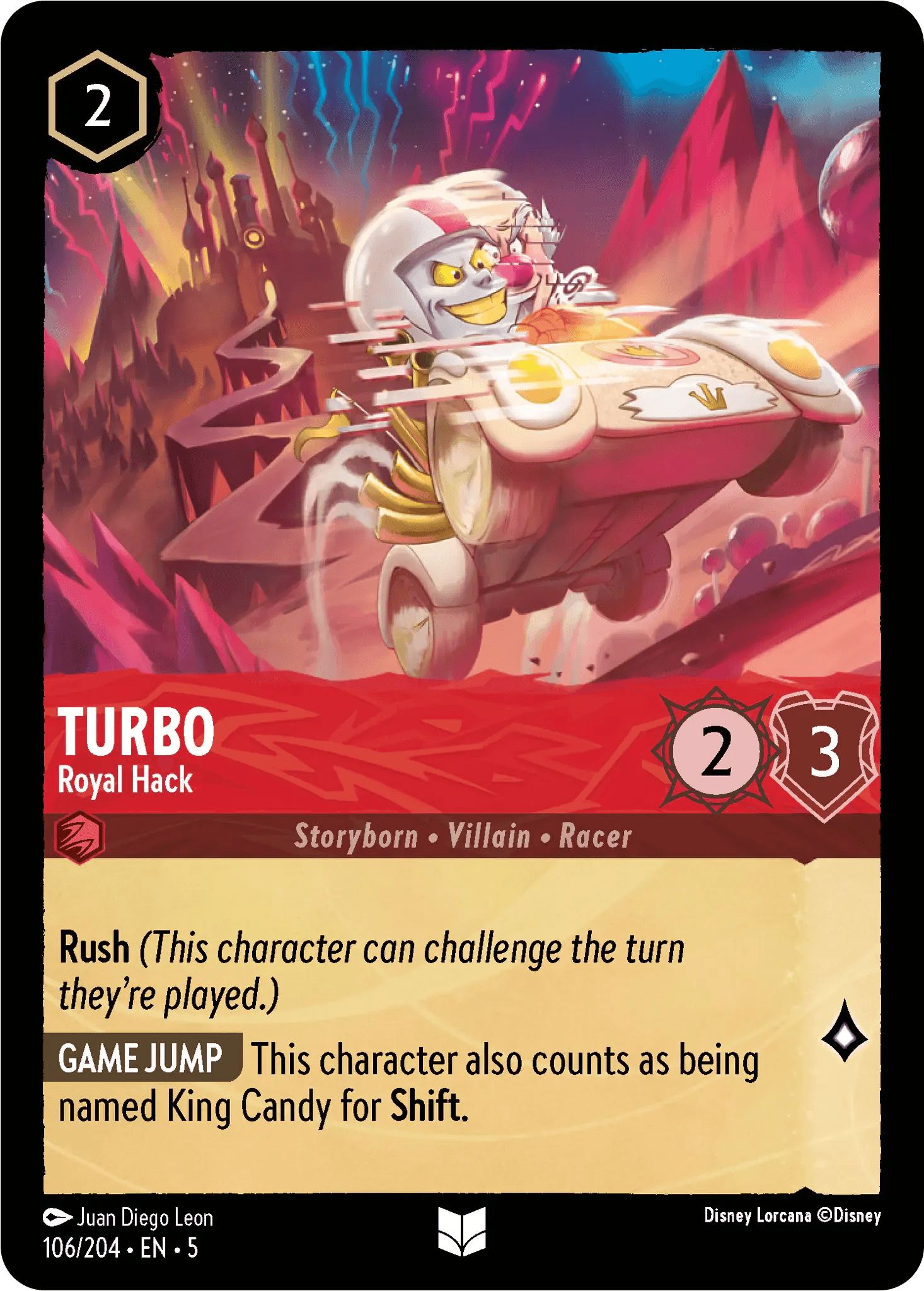 Turbo - Royal Hack — Shimmering Skies Disney Lorcana card by Juan Diego Leon