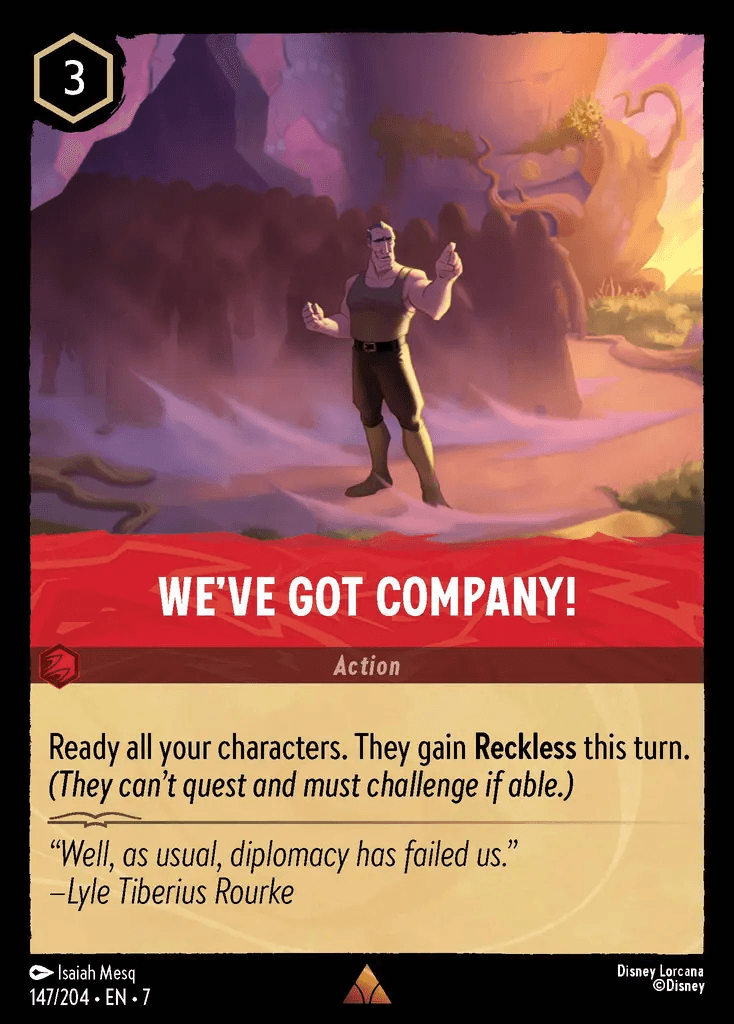 We've Got Company! — Archazia's Island Disney Lorcana card by Isaiah Mesq