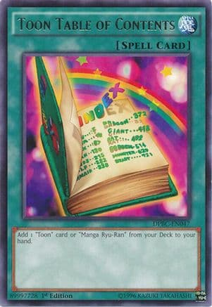 Toon Table of Contents — Yu-Gi-Oh! card