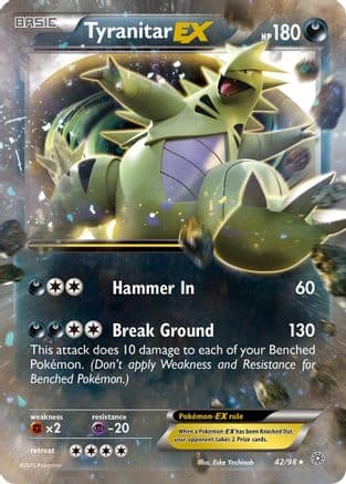 Tyranitar EX — XY - Ancient Origins Pokémon TCG card by Eske Yoshinob