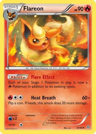 Flareon — XY - Ancient Origins Pokémon TCG card by sui