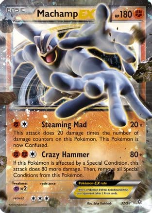 Machamp EX — XY - Ancient Origins Pokémon TCG card by Eske Yoshinob